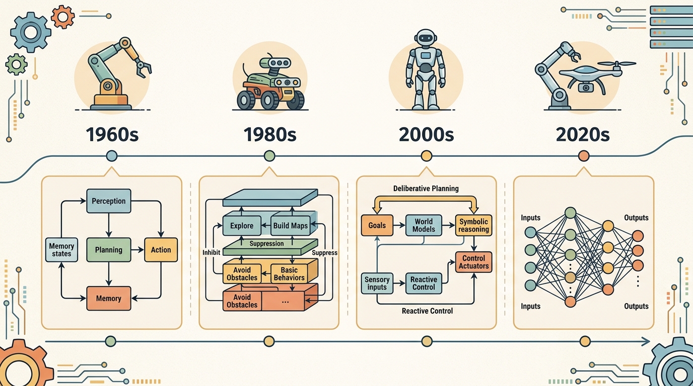 Illustration for Section 3.7: Where LLMs, VLMs, and VLAs sit in the stack