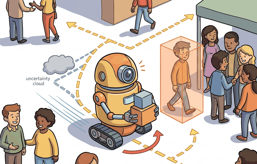 Technical illustration for Section 50.1: Robots among humans.