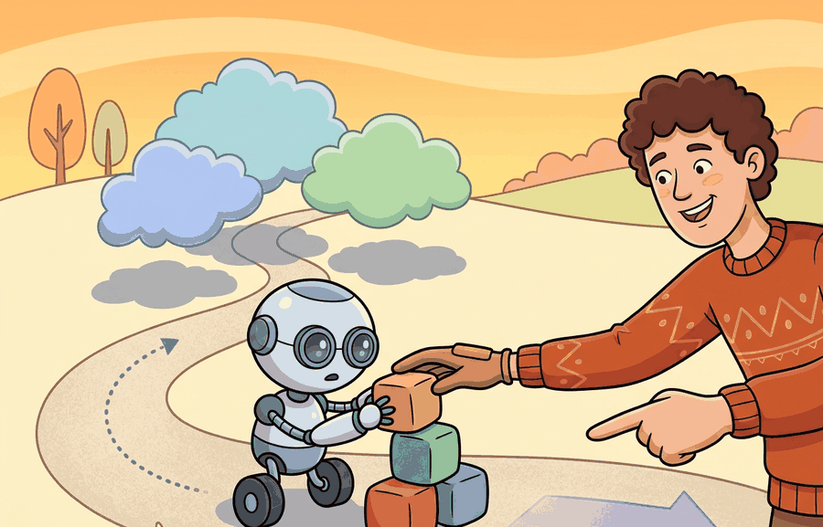 Technical illustration for Section 50.5: Human feedback and shared autonomy.