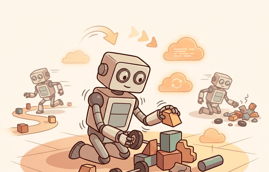 Technical illustration for Section 58.1: Scaling laws and data engines for robots.