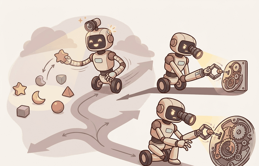 Technical illustration for Section 58.2: Generalist vs. specialist policies.