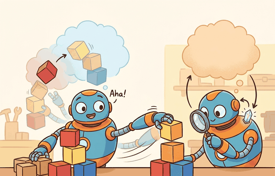 Technical illustration for Section 58.3: World models in the robot loop.