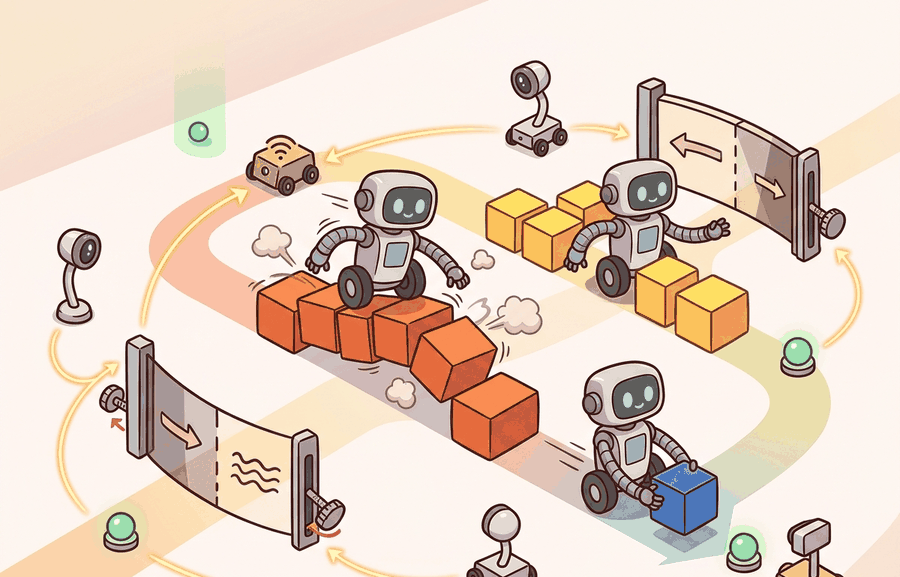 Technical illustration for Section 10.4: Vectorized environments; wrappers.