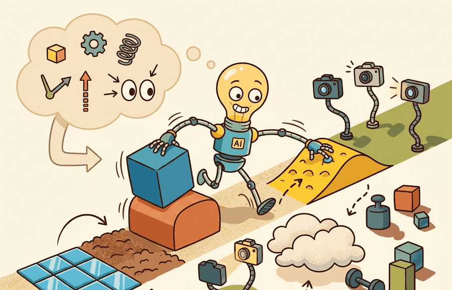 Technical illustration for Section 13.3: Curriculum and automatic randomization.