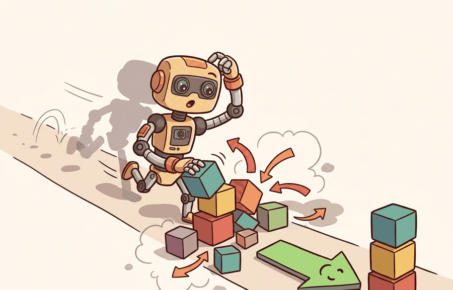 Technical illustration for Section 14.5: Why RL is hard in embodied systems (sample cost, reward, safety).