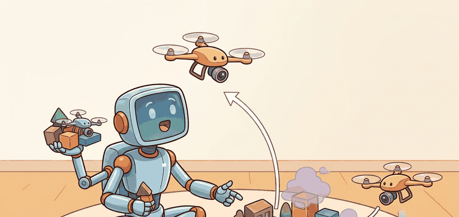 Technical illustration for Section 47.4: Coverage and inspection; multi-drone coordination.
